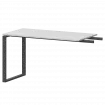 Бриф-приставка на металлокаркасе АМ.О-120.60 Белый/Антрацит 1200x600x760 Арго-М
