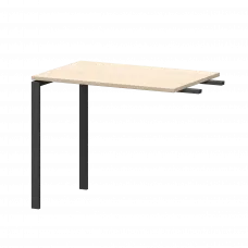 Бриф-приставка на металлокаркасе АМ-090.60 Бук/Антрацит 900x600x760 Арго-М