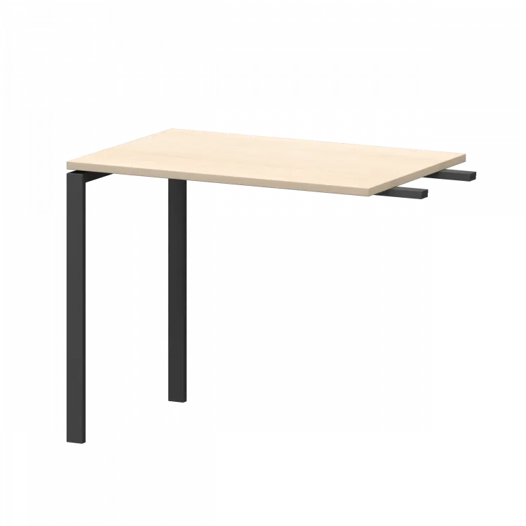 Бриф-приставка на металлокаркасе АМ-090.60 Бук/Антрацит 900x600x760 Арго-М