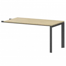 Бриф-приставка на металлокаркасе НТМПБ-П-735 Баттл Рок/Антрацит 1350x730x750 Аргентум-МП