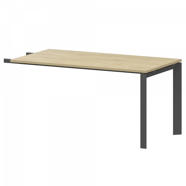 Бриф-приставка на металлокаркасе НТМПБ-П-735 Баттл Рок/Антрацит 1350x730x750 Аргентум-МП