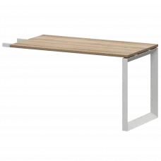 Бриф-приставка на металлокаркасе НТМПБ-О-735 Дуб сафари/Белый 1350x730x750 Аргентум-МП