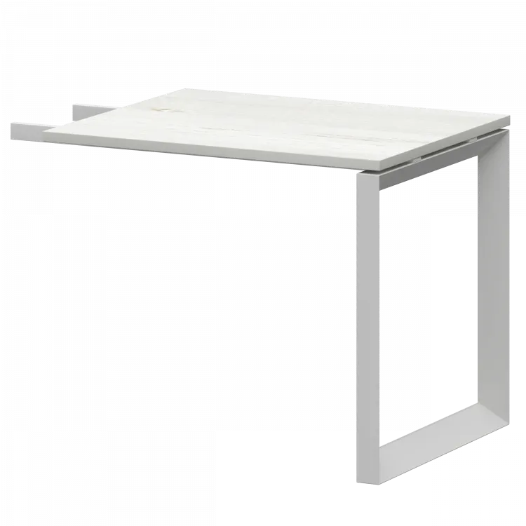 Бриф-приставка на металлокаркасе НТМПБ.О-709 Сосна винтер/Белый 900x730x750 Аргентум-МП