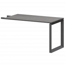 Бриф-приставка на мтеталлокаркасе НТМПБ-О-735 Лиственница/Антрацит 1350x730x750 Аргентум-МП