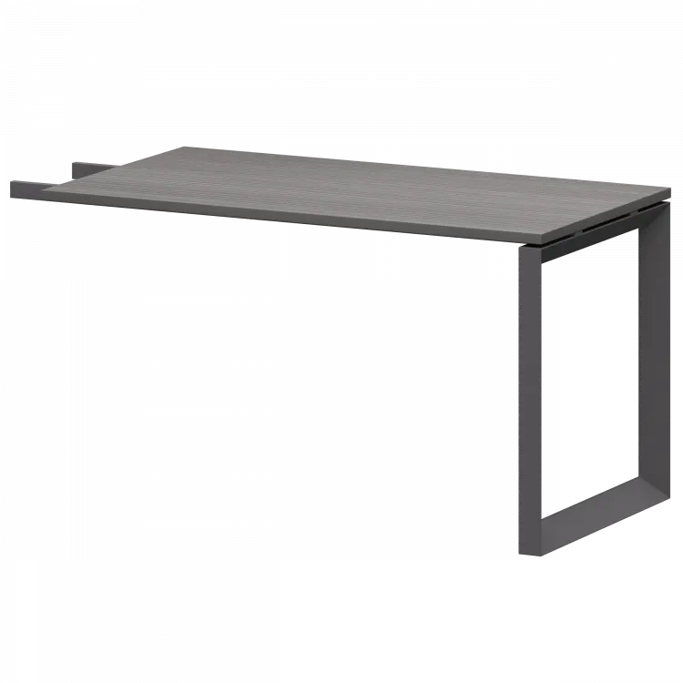 Бриф-приставка на мтеталлокаркасе НТМПБ-О-735 Лиственница/Антрацит 1350x730x750 Аргентум-МП