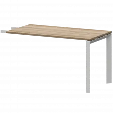 Бриф-приставка на металлокаркасе НТМПБ-П-735 Дуб сафари/Белый 1350x730x750 Аргентум-МП