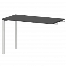 Бриф-приставка СМБ25-П-12.Пр25 Графит/Белый 1200x600x750 Смарт