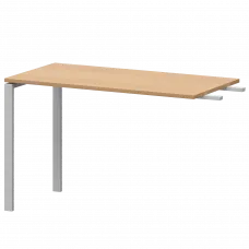 Бриф-приставка на металлокаркасе АМ-120.60 Ольха/Белый 1200x600x760 Арго-М