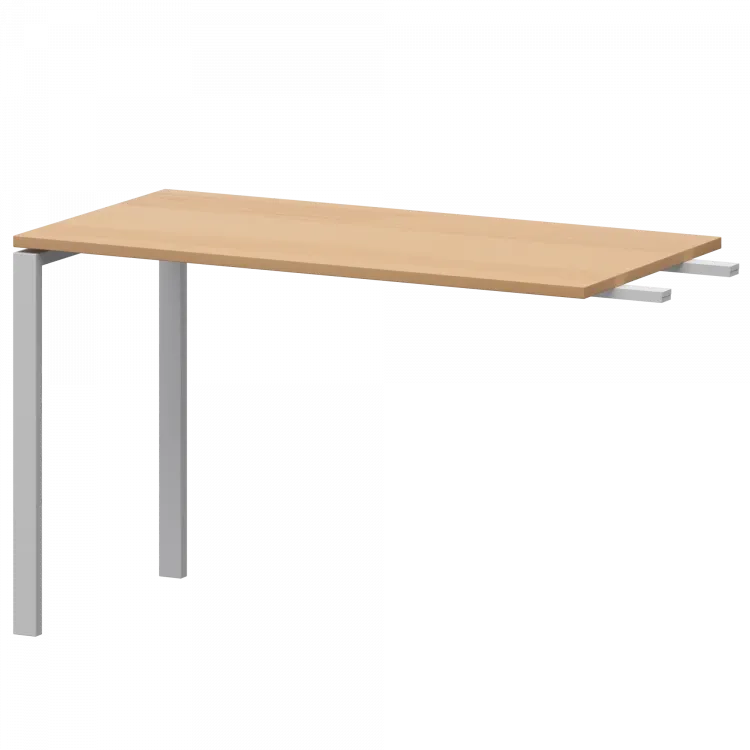 Бриф-приставка на металлокаркасе АМ-120.60 Ольха/Белый 1200x600x760 Арго-М