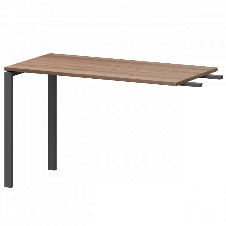 Бриф-приставка на металлокаркасе АМ-120.60 Темный шимо/Антрацит 1200x600x760 Арго-М