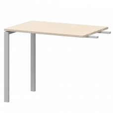 Бриф-приставка на металлокаркасе АМ-090.60 Бук/Белый 900x600x760 Арго-М