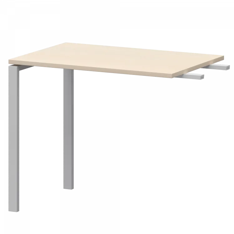 Бриф-приставка на металлокаркасе АМ-090.60 Бук/Белый 900x600x760 Арго-М