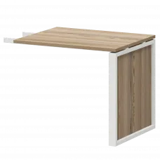 Конференц-приставка НТМ-709-КМК Дуб сафари/Белый 900x730x750 Аргентум-М