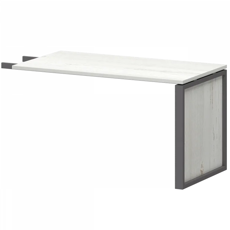 Конференц-приставка НТМ-709-КМК сосна винтер/металлик НТМ-735-КМК Сосна винтер/Антрацит 1300x730x750 Аргентум-М