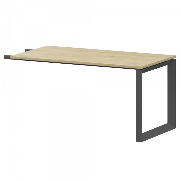 Бриф-приставка на металлокаркасе НТМПБ-О-735 Баттл Рок/Антрацит 1350x730x750 Аргентум-МП