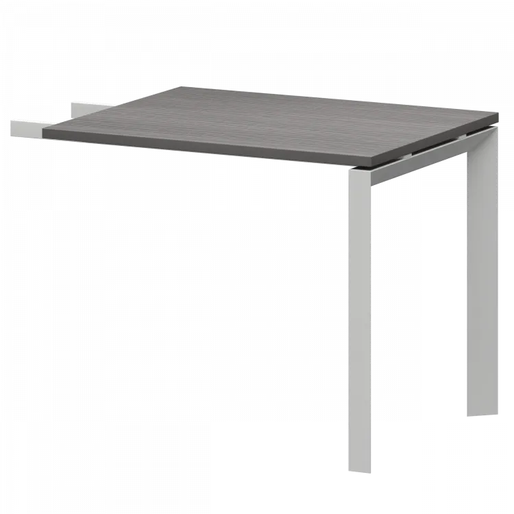 Бриф-приставка на металлокаркасе НТМПБ-П-709 Лиственница/Белый 900x730x750 Аргентум-МП