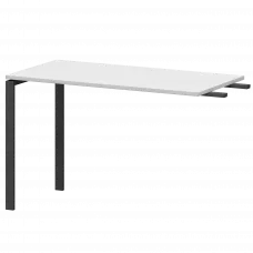 Бриф-приставка на металлокаркасе АМ-120.60 Белый/Антрацит 1200x600x760 Арго-М