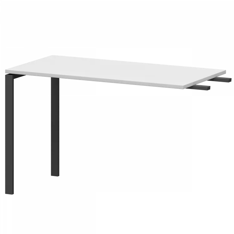 Бриф-приставка на металлокаркасе АМ-120.60 Белый/Антрацит 1200x600x760 Арго-М