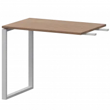 Бриф-приставка на металлокаркасе АМ.О-090.60 Орех/Белый 900x600x760 Арго-М