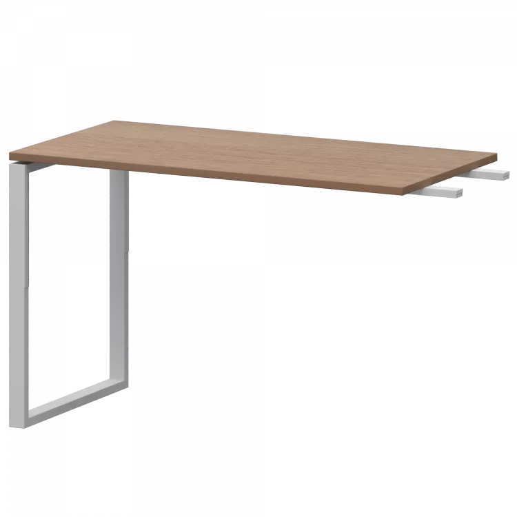 Бриф-приставка на металлокаркасе АМ.О-120.60 Орех гварнери/Белый 1200x600x760 Арго-М