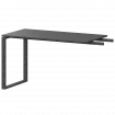 Бриф-приставка на металлокаркасе АМ.О-120.60 Антрацит/Антрацит 1200x600x760 Арго-М