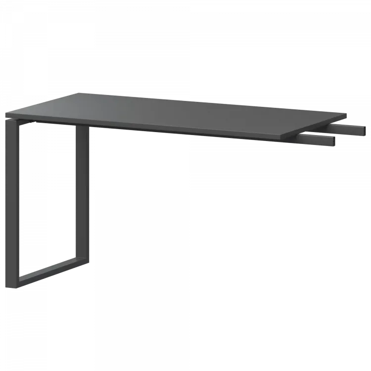 Бриф-приставка на металлокаркасе АМ.О-120.60 Антрацит/Антрацит 1200x600x760 Арго-М