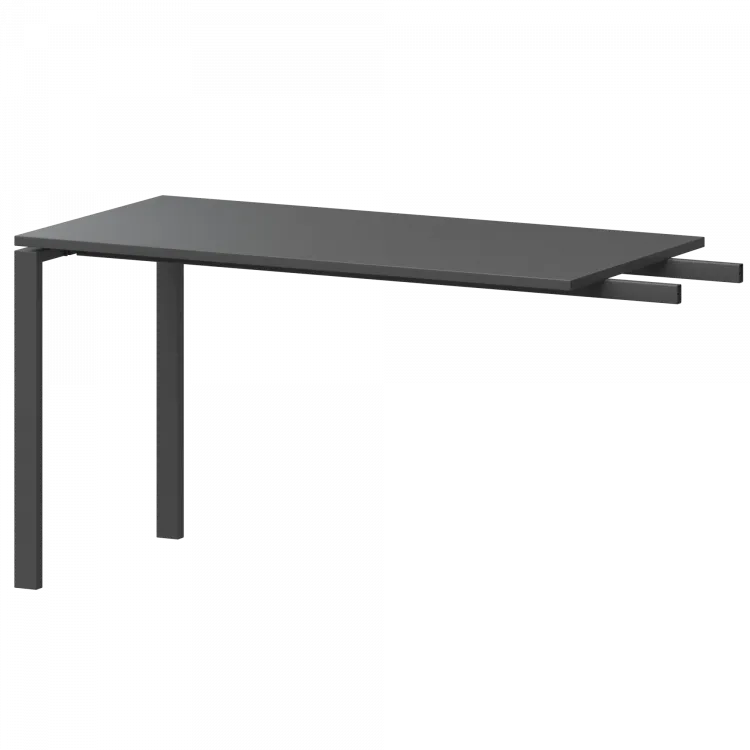 Бриф-приставка на металлокаркасе АМ-120.60 Антрацит/Антрацит 1200x600x760 Арго-М