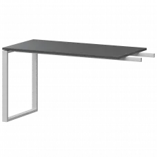 Бриф-приставка на металлокаркасе АМ.О-120.60 Антрацит/Белый 1200x600x760 Арго-М
