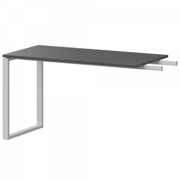 Бриф-приставка на металлокаркасе АМ.О-120.60 Антрацит/Белый 1200x600x760 Арго-М