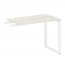 Metal System Приставной элемент на О-образном м/к БО.ПР-3 Дуб Наварра/Металл Белый 1000*600*750