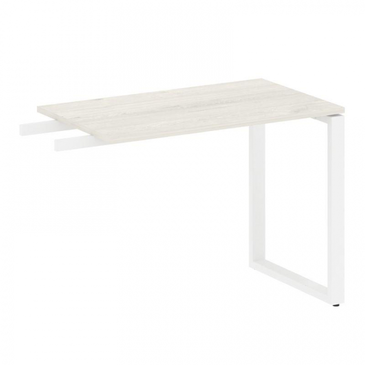 Metal System Приставной элемент на О-образном м/к БО.ПР-3 Дуб Наварра/Металл Белый 1000*600*750