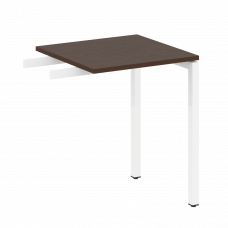 Metal System Quattro Приставной элемент на П-образном м/к 40БП.ПР-1 Венге Цаво/Металл Белый 600*600*