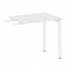 Metal System Quattro Приставной элемент на П-образном м/к 50БП.ПР-2 Белый/Металл Белый 800*600*750