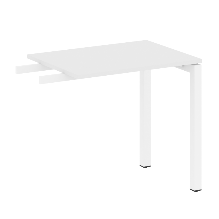 Metal System Quattro Приставной элемент на П-образном м/к 50БП.ПР-2 Белый/Металл Белый 800*600*750