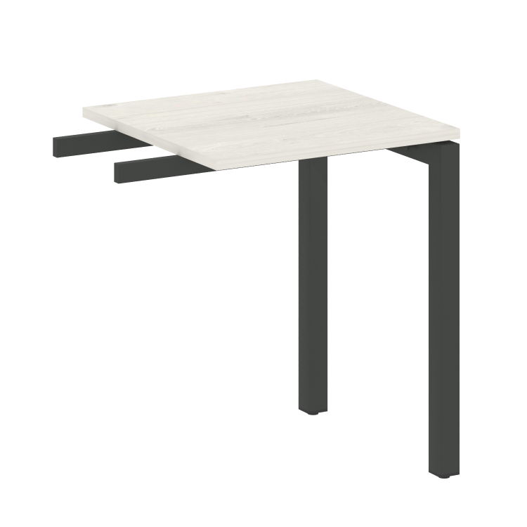 Metal System Quattro Приставной элемент на П-образном м/к 50БП.ПР-1 Дуб Наварра/Металл Антрацит 600*