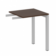 Metal System Quattro Приставной элемент на П-образном м/к 50БП.ПР-1 Венге Цаво/Металл Серый 600*600*