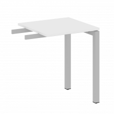 Metal System Quattro Приставной элемент на П-образном м/к 50БП.ПР-1 Белый/Металл Серый 600*600*750