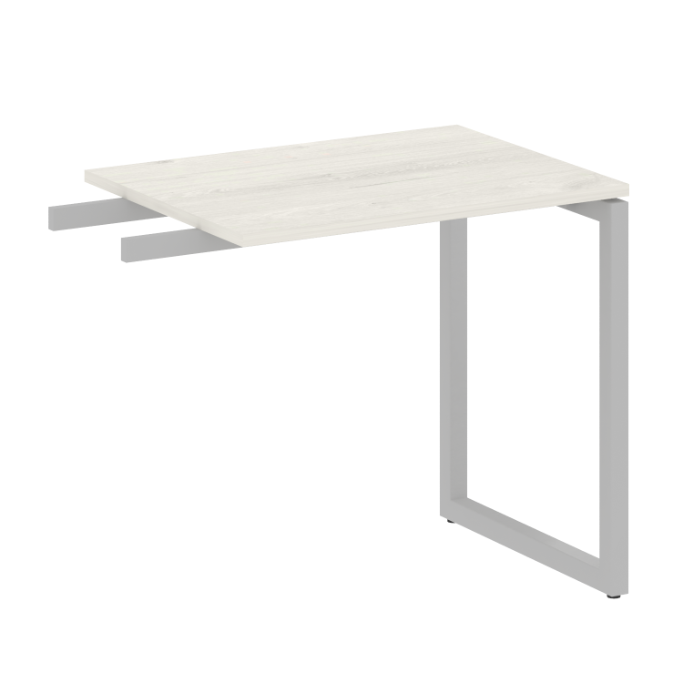 Metal System Quattro Приставной элемент на О-образном м/к 40БО.ПР-2 Дуб Наварра/Металл Серый 800*600