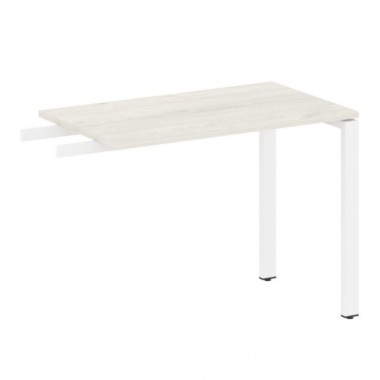 Metal System Приставной элемент на П-образном м/к БП.ПР-3 Дуб Наварра/Металл Белый 1000*600*750