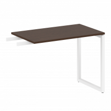 Metal System Quattro Приставной элемент на О-образном м/к 40БО.ПР-3 Венге Цаво/Металл Белый 1000*600