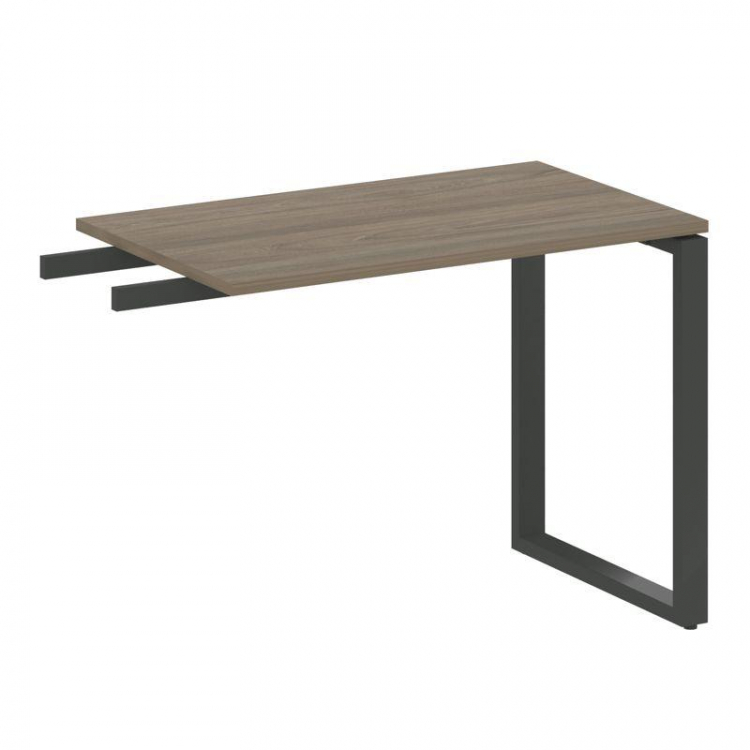 Metal System Приставной элемент на О-образном м/к БО.ПР-3 Вяз Благородный/Металл Антрацит 1000*600*7