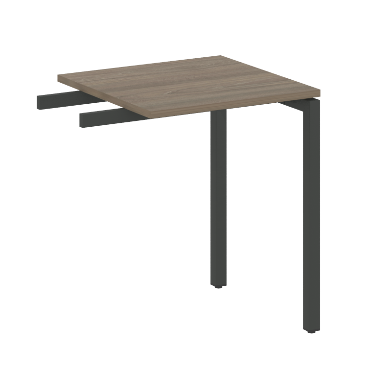 Metal System Quattro Приставной элемент на П-образном м/к 40БП.ПР-1 Вяз Благородный/Металл Антрацит