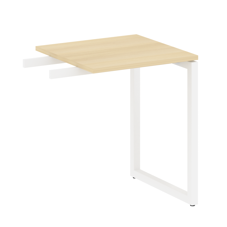 Metal System Quattro Приставной элемент на О-образном м/к 40БО.ПР-1 Акация Лорка/Металл Белый 600*60