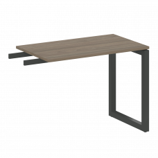 Metal System Quattro Приставной элемент на О-образном м/к 50БО.ПР-3 Вяз Благородный/Металл Антрацит