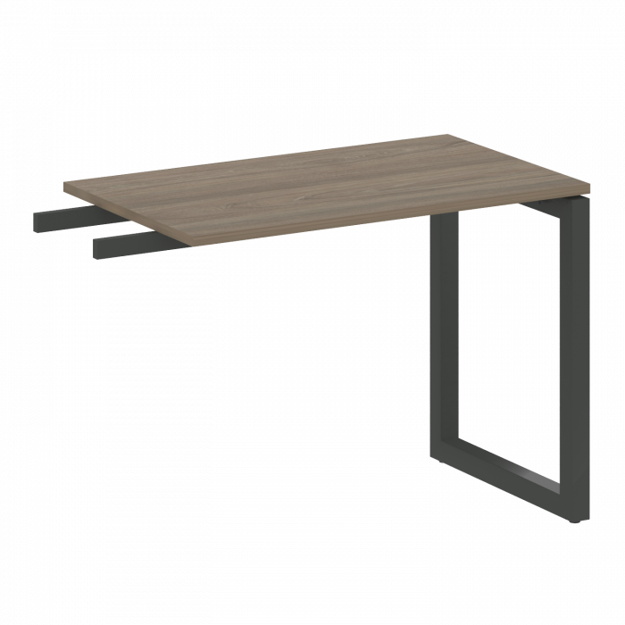 Metal System Quattro Приставной элемент на О-образном м/к 50БО.ПР-3 Вяз Благородный/Металл Антрацит