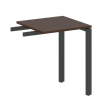 Metal System Приставной элемент на П-образном м/к БП.ПР-1 Венге Цаво/Металл Антрацит 600*600*750