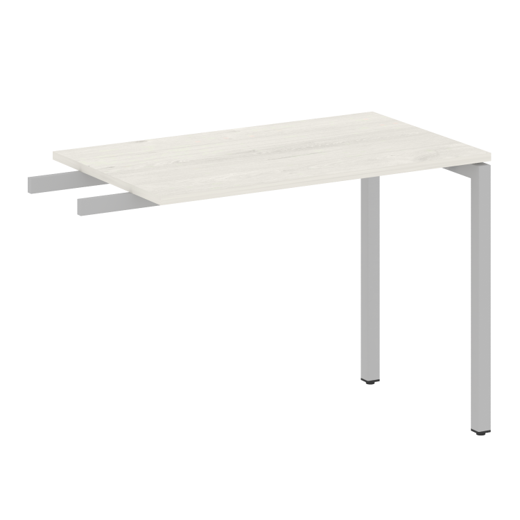 Metal System Quattro Приставной элемент на П-образном м/к 40БП.ПР-3 Дуб Наварра/Металл Серый 1000*60