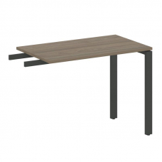 Metal System Приставной элемент на П-образном м/к БП.ПР-3 Вяз Благородный/Металл Антрацит 1000*600*7