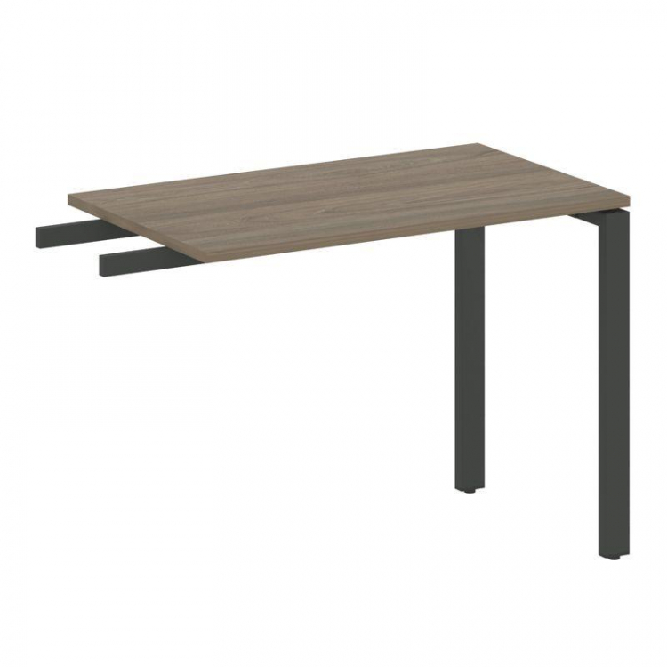 Metal System Приставной элемент на П-образном м/к БП.ПР-3 Вяз Благородный/Металл Антрацит 1000*600*7