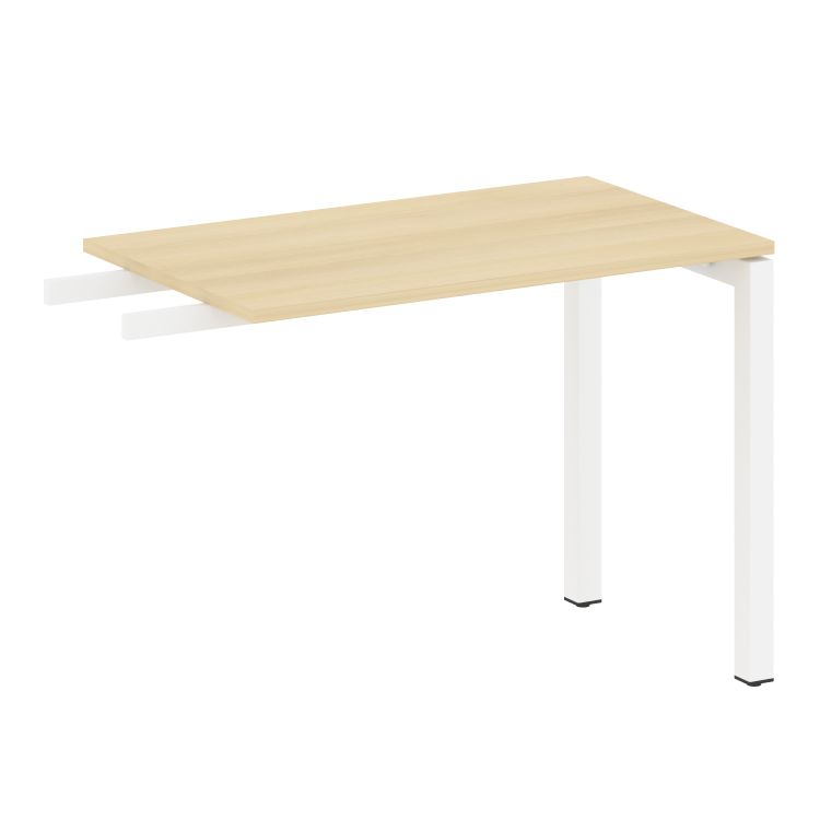 Metal System Quattro Приставной элемент на П-образном м/к 50БП.ПР-3 Акация Лорка/Металл Белый 1000*6